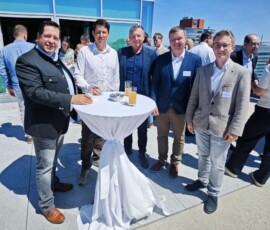 Von links: UBV Steiermark Obmann LKR Rudi Gutjahr, Styriabrid Obmann LKR Josef Kaiser, Unternehmer Josef Kaltenegger und zwei junge steirische Schlachtkörper Klassifizierer von der österreichischen Fleisch Kontrolle (ÖFK), Johann Stebegg und Sebastian Huber Von links: UBV Steiermark Obmann LKR Rudi Gutjahr, Styriabrid Obmann LKR Josef Kaiser, Unternehmer Josef Kaltenegger und zwei junge steirische Schlachtkörper Klassifizierer von der österreichischen Fleisch Kontrolle (ÖFK), Johann Stebegg und Sebastian Huber